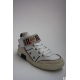Pantofi sport din piele, cu top inalt