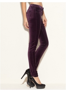 Pantaloni skinny din catifea