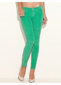 Blugi ultra skinny stretch din catifea reiata