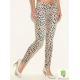 Blugi skinny strech cu print piton