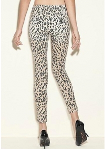 Blugi skinny strech cu print piton