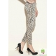 Blugi skinny strech cu print piton