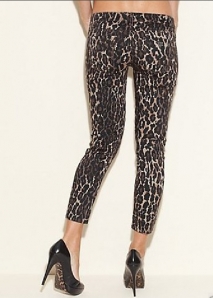 Blugi skinny strech cu print piton