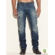 Blugi slim cu aspect uzat