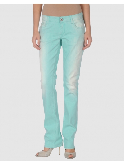 Blugi slim prespalati,cu broderie cu cristale pe buzunare