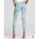 Blugi skinny cu imprimeu floral