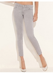 Blugi ultra skinny cu imprimeu sarpe