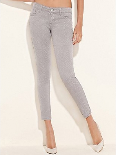 Blugi ultra skinny cu imprimeu sarpe