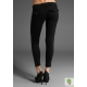 Pantaloni ultra skinny cu buzunare cargo si aspect de piele