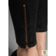 Pantaloni ultra skinny cu buzunare cargo si aspect de piele