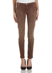 Blugi skinny pana la glezne, anima-print