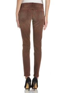 Blugi skinny pana la glezne, anima-print