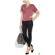 Pantaloni ultra skinny cu buzunare cargo si aspect de piele