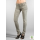 Colanti din denim subtire, ultra skinny, decolorati cu aspect de marmura