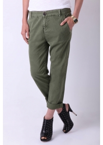Pantaloni subtiri, 3/4, army