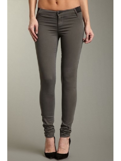 Pantaloni subtiri ultra skinny, cu talie elastica si cusaturi curbate