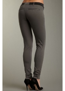 Pantaloni subtiri ultra skinny, cu talie elastica si cusaturi curbate