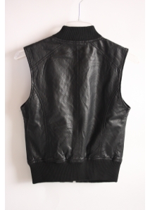Vesta biker din piele perforata