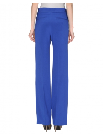 Pantaloni palazzo din matase, cu talie inalta si curea