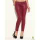 Blugi ultra skinny, cerati, cu aspect de piele