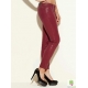 Blugi ultra skinny, cerati, cu aspect de piele