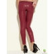 Blugi ultra skinny, cerati, cu aspect de piele