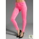 Blugi skinny colorati, neon, cu textura velina