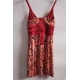 Rochie babydoll din matase naturala, cu print tribal abstract