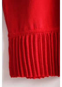 Rochie bandage cu decupaj adanc in V la spate si pliseuri