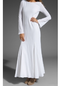 Rochie maxi decupata adanc la spate