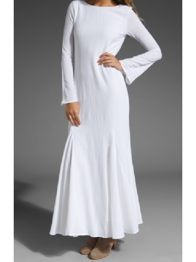 Rochie maxi decupata adanc la spate