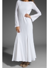 Rochie maxi decupata adanc la spate