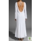Rochie maxi decupata adanc la spate