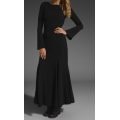 Rochie maxi decupata adanc la spate