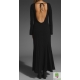 Rochie maxi decupata adanc la spate