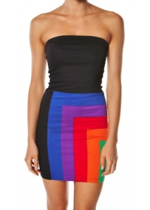 Rochie bandage, fara bretele