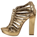 Sandale din piele cu platforma, gladiator