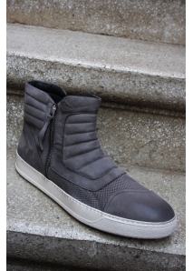 Ghete cu cusaturi moto, super slim, din piele