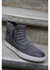 Ghete cu cusaturi moto, super slim, din piele