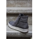 Ghete cu cusaturi moto, super slim, din piele