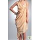 Rochie din matase, asimetrica, drapata