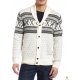 Pulover cardigan cu guler sal