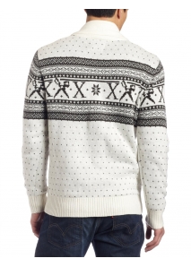 Pulover cardigan cu guler sal