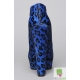 Botine din piele cu par de ponei imprimat leopard si platforma arhitecturala