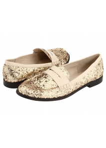 Mocasini dandy, acoperiti cu sclipici
