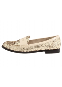 Mocasini dandy, acoperiti cu sclipici