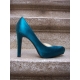 Pantofi pumps din satin, cu bot migdala si platforma ascunsa