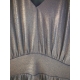 Rochie imprimata cu efect "metal lichid", cu maneci kimono si croi babydoll