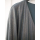 Rochie imprimata cu efect "metal lichid", cu maneci kimono si croi babydoll
