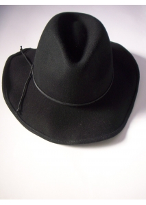 Palarie fedora din lana, cu bor larg ajustabil, rocker